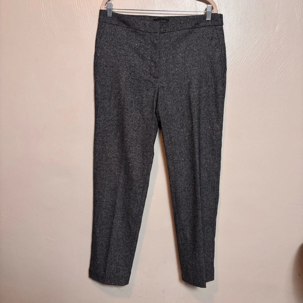 Talbots Women’s Pants Wool Blend Dark Gray Black Size 12L Workplace Winter